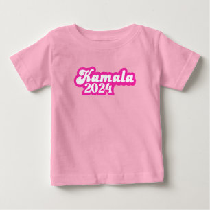 Camiseta Logotipo Rosa de Kamala Harris 2024 feminino