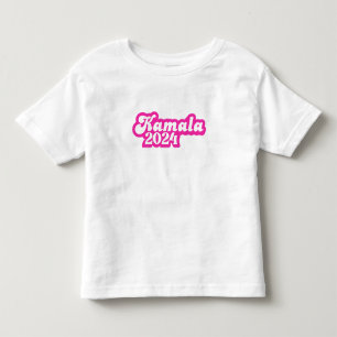 Camiseta Logotipo Rosa de Kamala Harris 2024 feminino