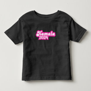 Camiseta Logotipo rosa feminino Kamala Harris 2024