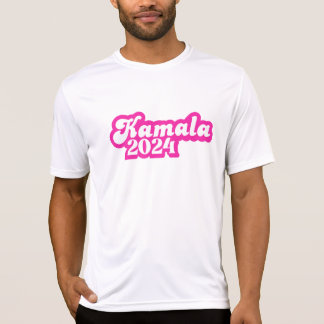 Camiseta Logotipo rosa feminino Kamala Harris 2024