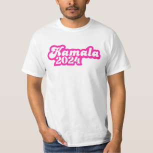 Camiseta Logotipo rosa feminino Kamala Harris 2024