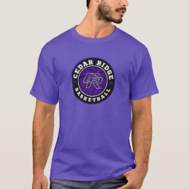 Camiseta Logotipo Roxo de Basquete do CRHS