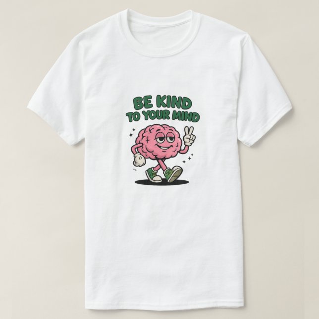 Camiseta logotipo Seja gentil com a sua mente (Frente do Design)