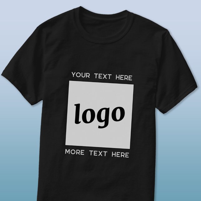 Camiseta Logotipo Simples Com Empresa De Texto (Logo with custom text business promotional t-shirt)