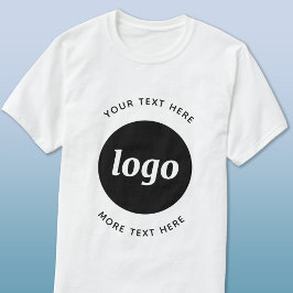Camiseta Logotipo Simples Com Texto Empresarial