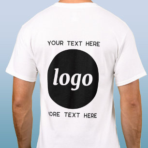 Camiseta Logotipo Simples Com Texto Promocional Empresarial