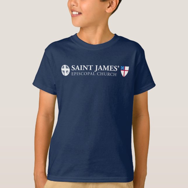 Camiseta Logotipo simples crianças St James' (Frente)