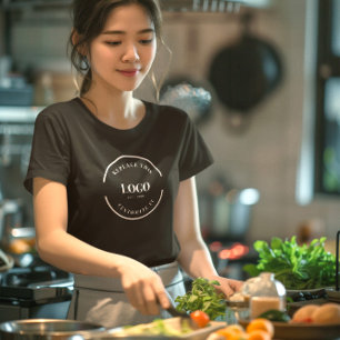 Camiseta Logotipo simples da empresa Funcionarios da empres