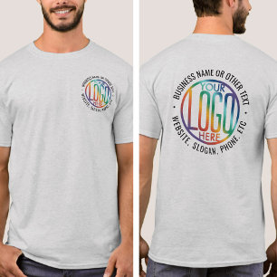 Camiseta Logotipo simples de empresa impresso na parte fron