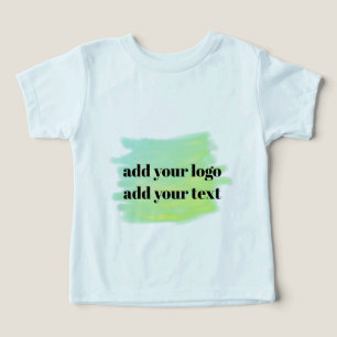 Camiseta Logotipo simples e elegante aqui, avental da empre