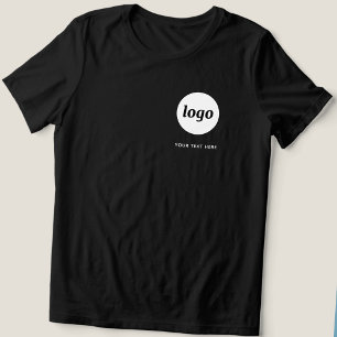 Camiseta Logotipo Simples e Texto Promocional Empresarial