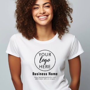 Camiseta Logotipo simples para empresas personalizadas