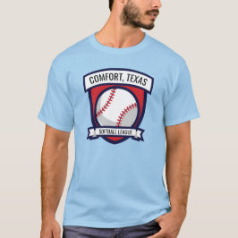 Camiseta Logotipo Softball Baseball Personalizado