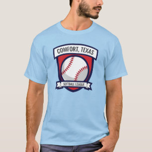 Camiseta Logotipo Softball Baseball Personalizado