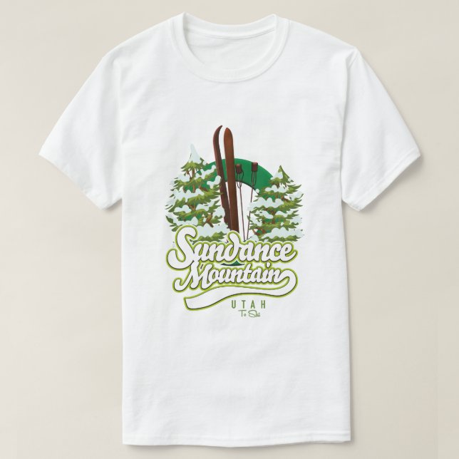 Camiseta Logotipo Sundance Mountain de Utah (Frente do Design)