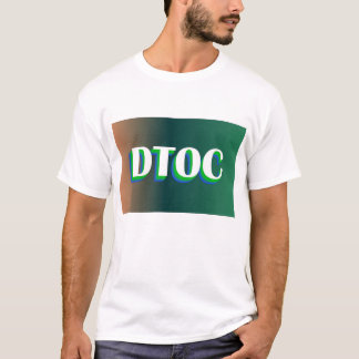 Camiseta Logotipo técnico em negrito DTOC - Negócios em gra