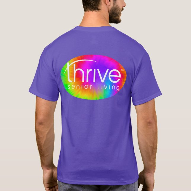 Camiseta Logotipo Tie Dye Thrive (Verso)