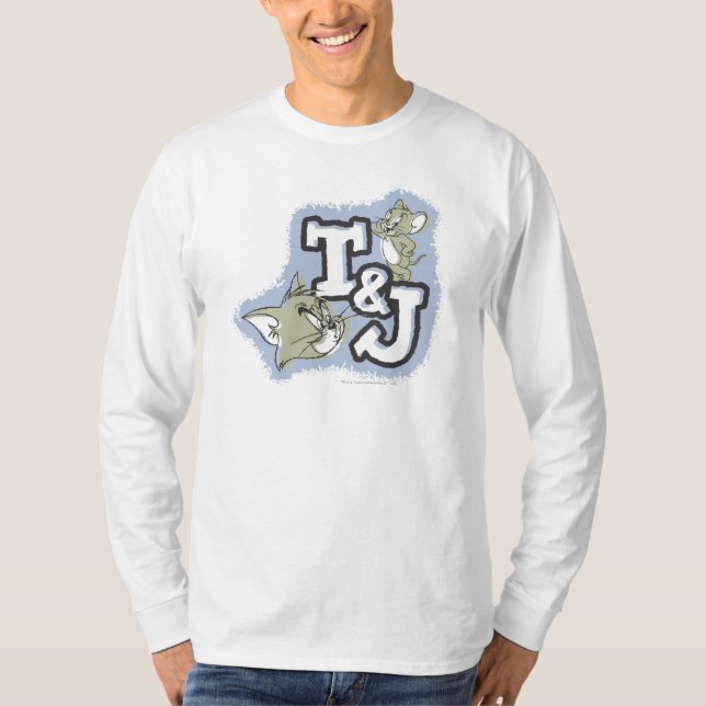 Camiseta Logotipo Tom e Jerry T&J (Frente)