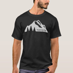 Camiseta Logotipo Toyota Mountain Versão 3 Branco