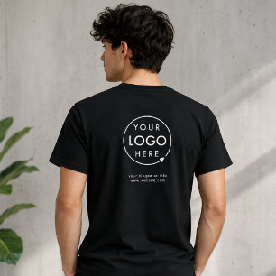 Camiseta Logotipo traseiro Empresas Modernas Funcionarios