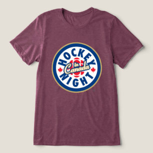 Camiseta Logotipo Tri-blend da Noite de Hóquei no Canadá