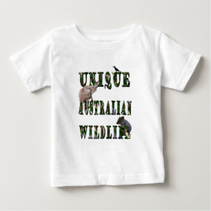 Camiseta Logotipo único australiano de fauna selvagem, 