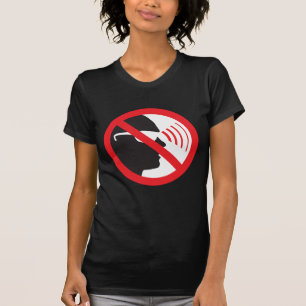 Camiseta Logotipo universal da procura da privacidade da