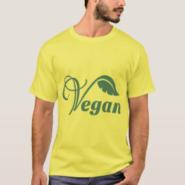 Camiseta Logotipo Vegan Folha