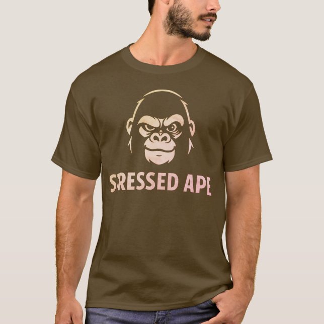 Camiseta Logotipo Verde da Stressed Ape Studios (Frente)