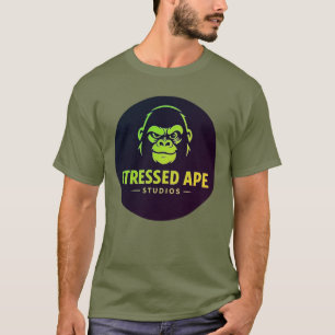 Camiseta Logotipo Verde da Stressed Ape Studios