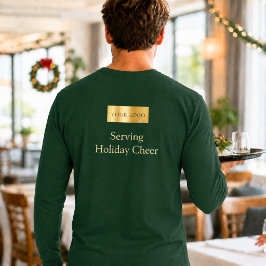 Camiseta Logotipo Verde Natal Equipe Servindo Alegria de Na