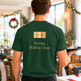 Camiseta Logotipo Verde Natal Equipe Servindo Alegria de Na