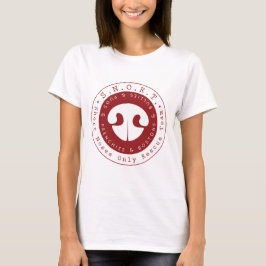 Camiseta Logotipo vermelho Snort Tee 2016 - Womens