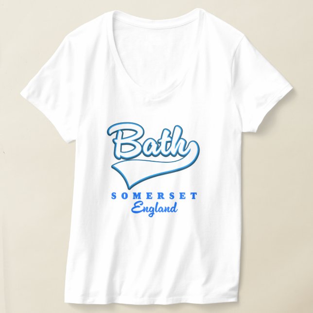 Camiseta logotipo viagem Bath Somerset (Postura )