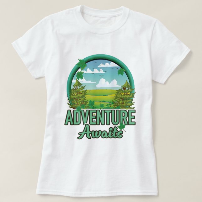 Camiseta Logotipo Viagem da Escócia (Frente do Design)