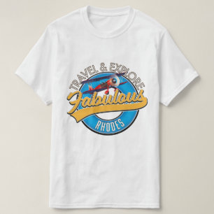 Camiseta logotipo Viagem & Explore Fabuloso Rodes