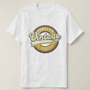 Camiseta Logotipo vintage da lituânia para sempre.