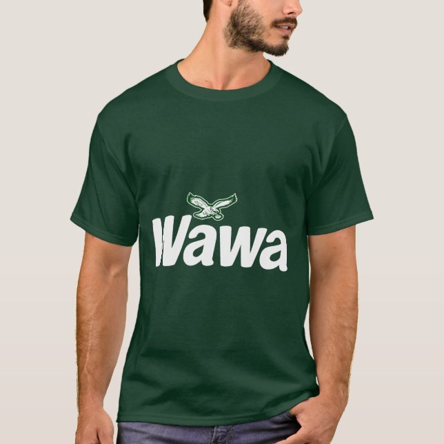 Camiseta Logotipo Wawa Eagles (Branco) (Frente)
