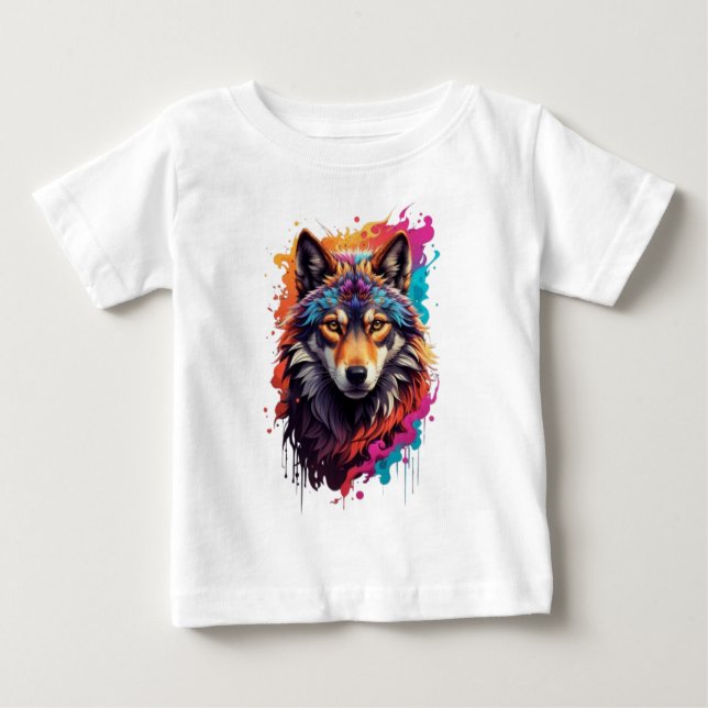 Camiseta Logotipo Wolf Animal Design-87694 (Frente)