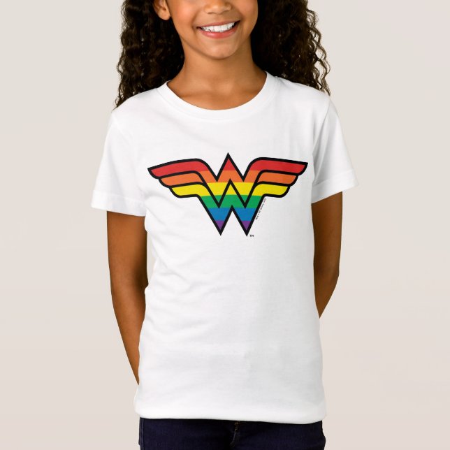 Camiseta Logotipo Wonder Rainbow (Frente)