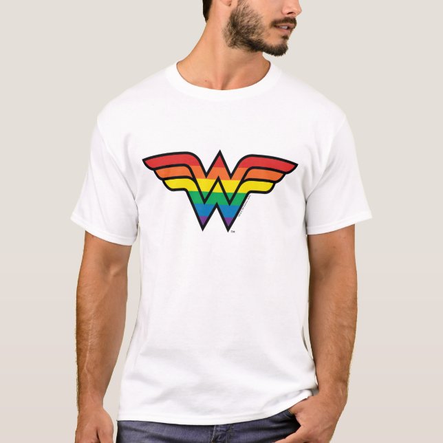 Camiseta Logotipo Wonder Rainbow (Frente)