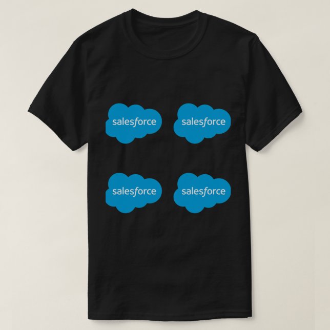 Camiseta Logotipo x4 do Salesforce (Frente do Design)