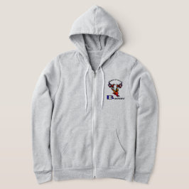 Camiseta Logotipo zipper hoodie Stylizado Bushido Karate