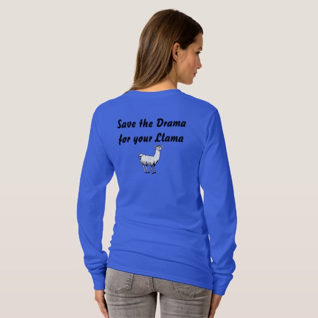 Camiseta Loira e quebrada - Humor - Logotipo preto (Parte Traseira Completa)