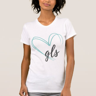 Camiseta Loja de Amor Gráfico Mercadoria Marca GLS Coração