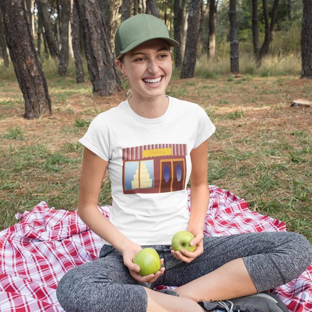 Camiseta Loja de Bolo Frontal Comprada (Criador carregado)