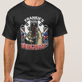 Camiseta Loja de Cabeleireiro NAME Retro Cabeleireiro Poste