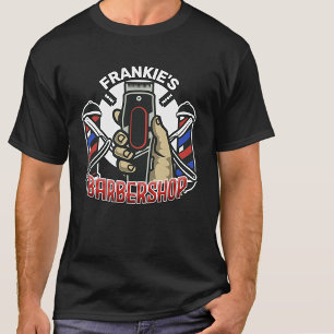 Camiseta Loja de Cabeleireiro NAME Retro Cabeleireiro Poste