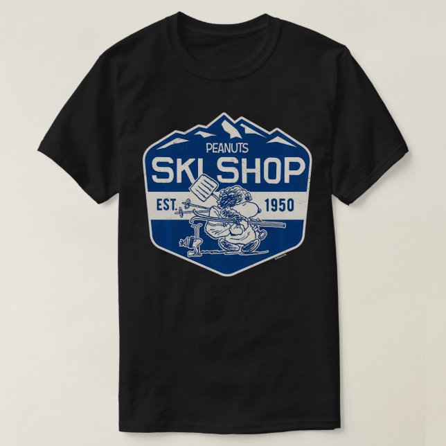 Camiseta Loja de Esqui de amendoim 1950 (Frente do Design)