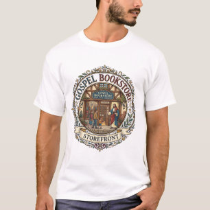 Camiseta Loja de Livros do Evangelho Fachada da Loja Jesus
